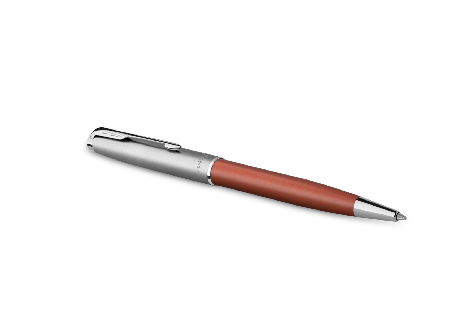 Długopis Parker Sonnet Sand Blasted Metal Orange CT